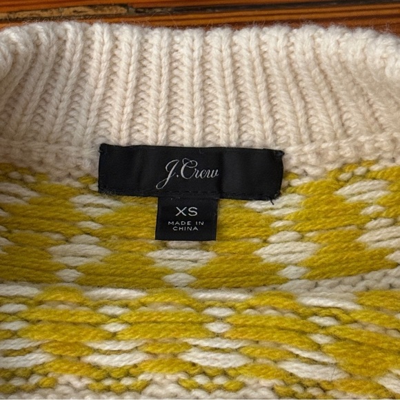 J. Crew Faire Isle Crewneck Ski Sweater XS - Picture 5 of 7